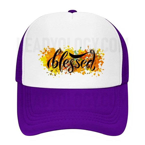 Blessed Hats With Floral Design Colorful Hats Baseball Trucker Hats UNISEX - Picture 5 of 16